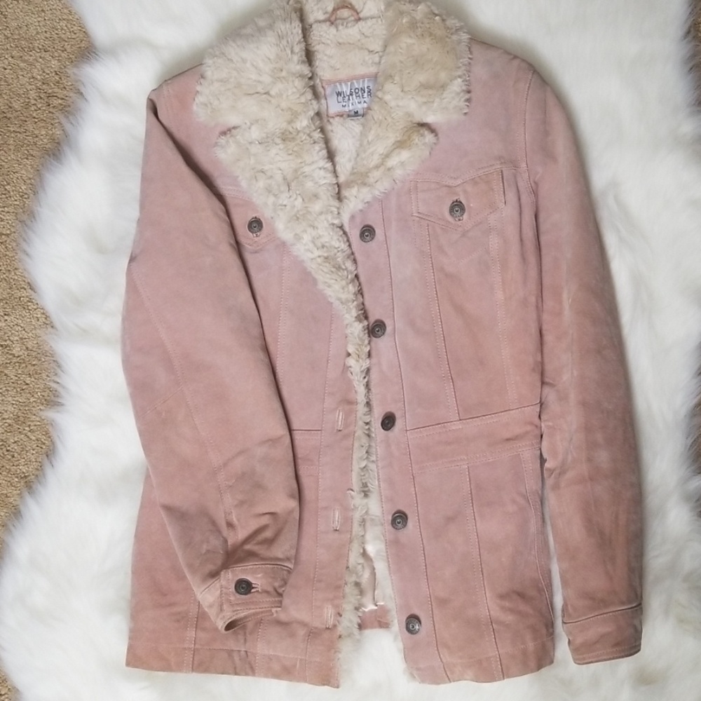 Wilson Leather Pink Fur Jacket